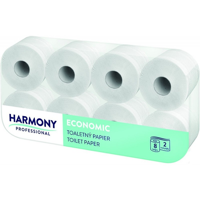 Papír toaletní Harmony Professional 2-vrstvý / 8 ks