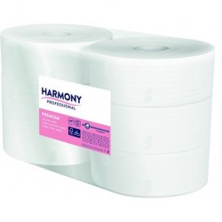 Papír toaletní JUMBO Harmony Professional O 190 mm celulozový 2-vrstvý / 12 ks
