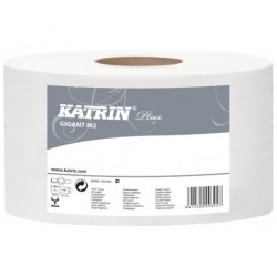 Papír toaletní JUMBO Katrin Plus 230 mm, 2-vrstvý, bílý / 6 ks