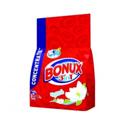 Prášek na praní BONUX 1,5 kg bílé prádlo