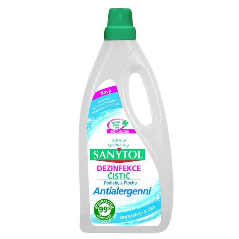 Sanytol antialergenní univerzální čistič na podlahy a plochy 1000 ml