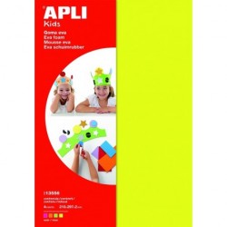 Pěnovka APLI 210x297x2 mm fluorescenční mix barev/4 listy