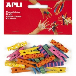 Kolíčky dřevěné APLI...