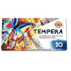 Barva temperová sada 16ml/10 odstínů KIN