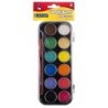 Barvy vodové 12 odstínů - 30 mm, černý barevník, Centropen