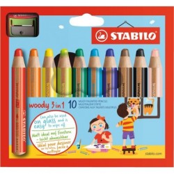 Pastelky Stabilo WOODY 3 v...