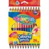 Pastelky trojhranné Colorino JUMBO oboustranné 12 ks, 24 barev