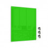 Skleněná magnetická tabule Memoboards zelená 60x90 cm