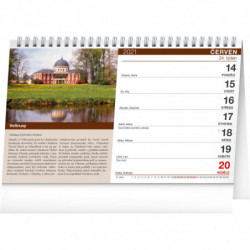Stolní kalendář Hrady a zámky 2021, 23,1 × 14,5 cm
